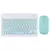 Teclado e mouse sem fio de 10 polegadas, teclado russo, francês, espanhol, port