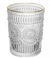 CJ 6 COPOS DE VIDRO COM FIO DE OURO MANDALA 260ML - comprar online
