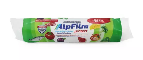 Plastico Filme 38cm x300M Refil Alpfilm