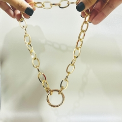 Colar Dourado - 2 em 1.