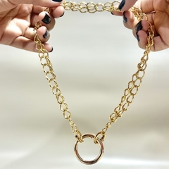 Colar dourado Duplo (2em1)