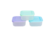 Pack x 10 Hermético Cuadrado 1500ml MJ (NUEVOS COLORES AZUL VERDE Y BEIGE)