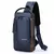 Bolsa de peito antifurto masculina, bolsa de ombro com carregamento usb, pacote - Cotidial
