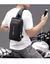 Bolsa de peito antifurto masculina, bolsa de ombro com carregamento usb, pacote na internet