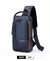 Bolsa de peito antifurto masculina, bolsa de ombro com carregamento usb, pacote
