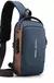 Bolsa de peito antifurto masculina, bolsa de ombro com carregamento usb, pacote
