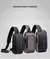 Bolsa de peito antifurto masculina, bolsa de ombro com carregamento usb, pacote - comprar online