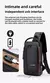 Imagem do Bolsa de peito antifurto masculina, bolsa de ombro com carregamento usb, pacote