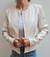 Chaqueta Saco Tipo Blazer De Cuerina Sin Cuello Dama - tienda online