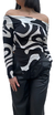 Remera Morley Manga Larga Mujer Sicodelica Cuello Bote - tienda online