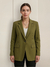 Blazer Sastrero Largo Con Botones