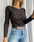 Camiseta Remera Manga Larga Mujer Modal Viscosa Tendencia - comprar online