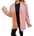 Blazer Crepe Largo Dama Con Detalle De Ajuste En Manga - comprar online
