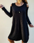 Vestido De Lanilla Aspen Con Hombros Descubiertos Cadenita