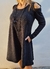 Vestido De Lanilla Aspen Con Hombros Descubiertos Cadenita