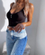 Musculosa Escote Corazon Con Puntilla Y Boton Viscosa Mujer en internet