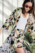 Kimono Spolverino Saco Largo Con Lazo Fibrana Maxi - comprar online