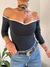 Remera Straples Mangas 3/4 Algodon Lycra Doble Forro Interno - comprar online