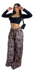 Pantalon Baggy Amplio Print Lanilla Lazo Para Atar Bolsillos - comprar online