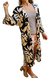 Kimono Mujer Lino Spandex Estampado Dama - comprar online