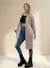 Saco Largo Cardigan Con Capucha Lanilla Importada Cosy Mujer en internet