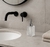 Dispenser De Baño De Vidrio Redondo Con Rombos