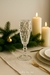 Set x6 Copas Champagne Vidrio Rombo Labrado Brindis