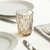 Set 6 Vasos Vidrio Ambar Rombo 350ml Estilo Vintage Elegante