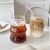Vaso De Vidrio Ondulado Con Sorbete Reutilizable Diseño Moderno - comprar online