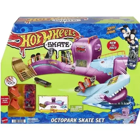 HOT WHEELS PISTA SKATE PARK DE POLVO SKATE DE DEDO