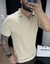 POLO GOLA V EM TRICÔ BLINCLASS - BEGE - comprar online
