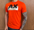 T- SHIRT ARM4N1 LARANJA LOGO BRILHOSA na internet