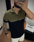 Polo Blinclass - Verde Recorte Preto - comprar online