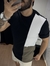 T-Shirt Blinclass- Recorte Preto, Branco e cinza na internet