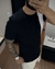 T-Shirt Blinclass- Recorte Preto, Branco e cinza - Pekeno Imports