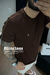 T-Shirt Blinclass Marrom - Listra Bege Ombro