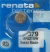 10 Pilas 379 Renata Oxido De Plata - Relojería Víctor