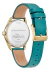 Reloj Citizen Eco Drive Fe6182-46y Disney Mohana Princess Verde Azulado Dorado Madre Perla Y Verde Azulado