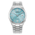 Reloj Citizen Tsuyosa Nj0151-53m Para Caballero Ewatch Correa Plateado Bisel Plateado Fondo Celeste