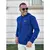 blusa moleton ck azul na internet