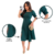 Vestido Evangélico Alfaiataria Verde Longo Fenda Lateral - Pjs Moda