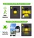 Imagen de Farola De Pared Carga Solar Luz Led Blanco Cálido Estructura Negro x1u