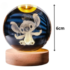 Lámpara de Cristal LED 3D de Stitch en internet