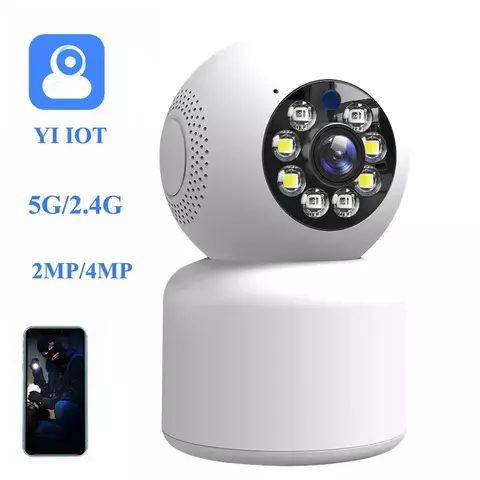 Câmera Inteligente Yi IOT 5G/2.4G HD IP Sem Fio – Segurança Avançada com Inteligência Artificial e Visão Noturna Colorida ??