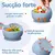 Conjunto de alimentação do bebê dos utensílios de mesa das crianças, 6 pces - Jon baby