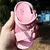 Sandália Infantil Menina Papete Moderna Blogueirinha Rosa Lilás Verde Confortável Resistente Leve - Jon baby