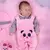 Saída de Maternidade Bicho Panda Rosa + Sapatinho Brinde - loja online