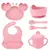 Conjunto de alimentação do bebê dos utensílios de mesa das crianças, 6 pces - comprar online