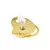 chupeta de luxo com inicial do bebê na cor dourada. - comprar online