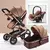 Carrinho de bebê 3 em 1 luxo alta paisagem carrinho de bebê portátil multifun - comprar online